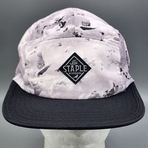 Jeff Staple Standard 5-Panel Gray Hat Cap Black Brim Flying Pigeons Streetwear